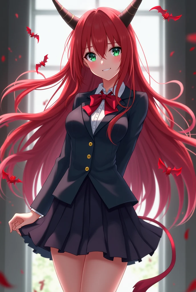 Rias Gremory in student uniform