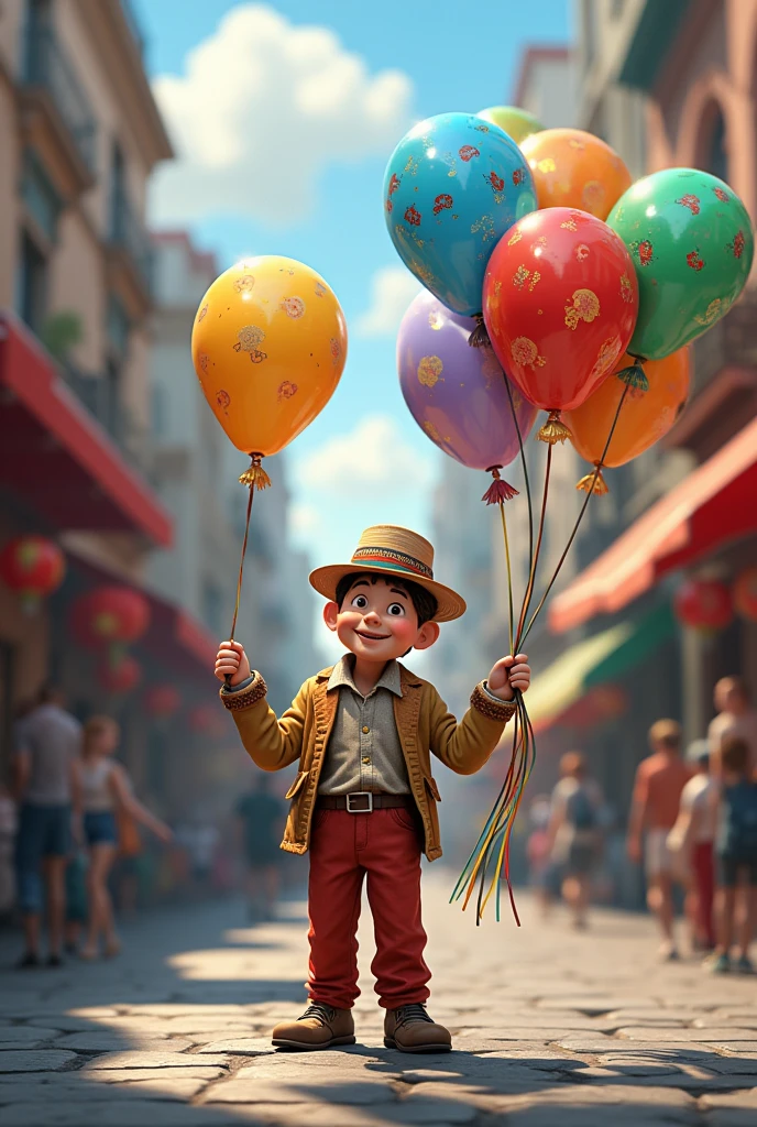 A baloon man realistic , a new baloon