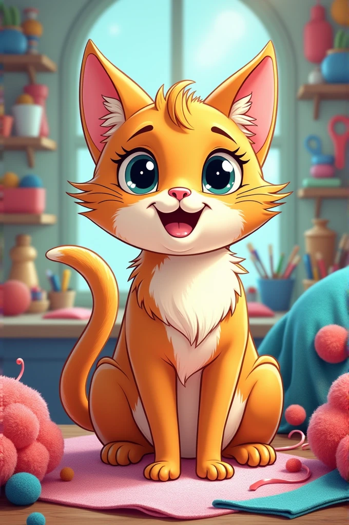 A catoon drawing AleeNa CRAFT name