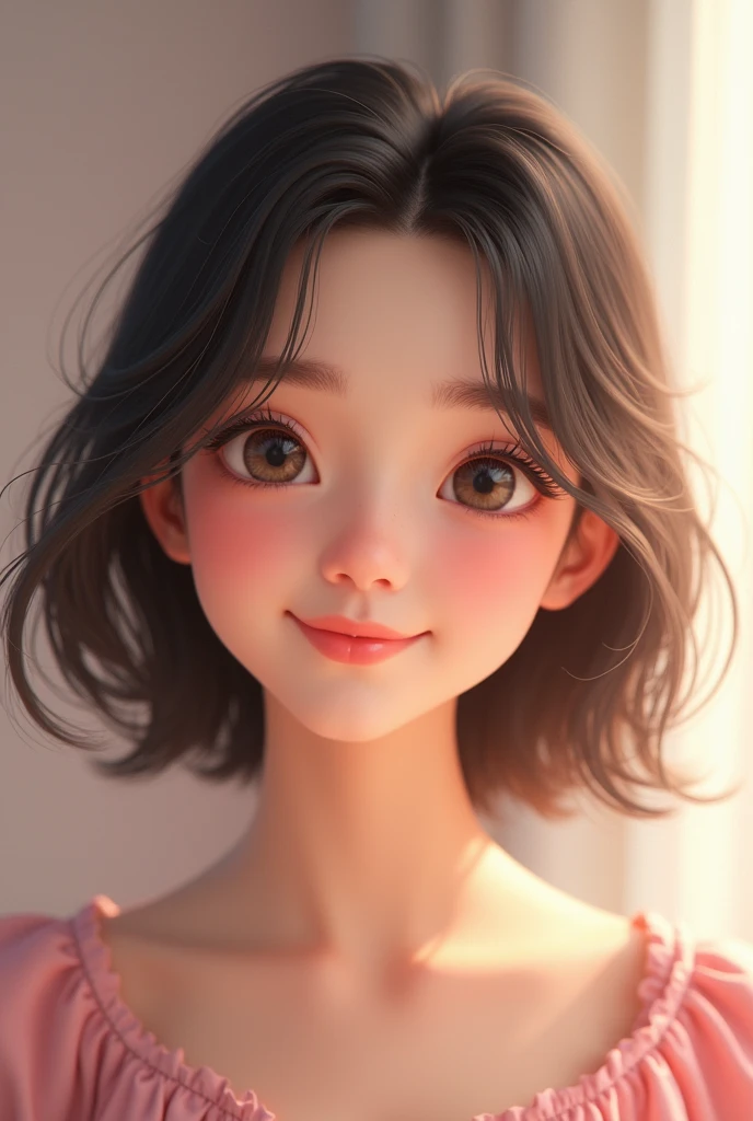 Create a cute girl 25 year old