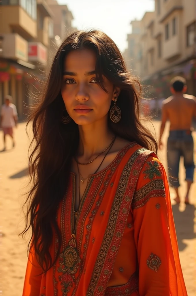 A pakistani girl name iman ali in hot weather 