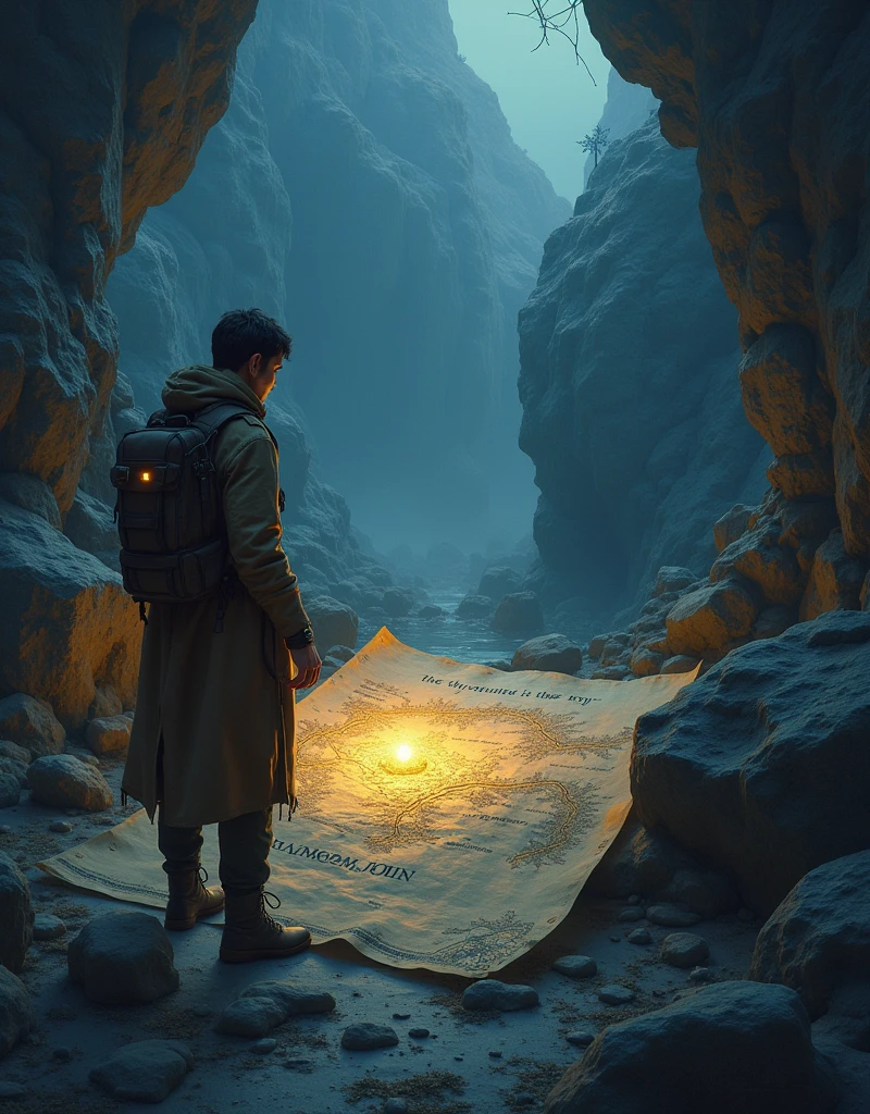 Back in Twilight, They understood that the true power of the Threshold was not a treasure, but the acceptance of one's own nature. Eloy completed his map leaving the unknown region blank., with the inscription: "The Threshold is the key", remembering that some mysteries must be explored, unresolved.