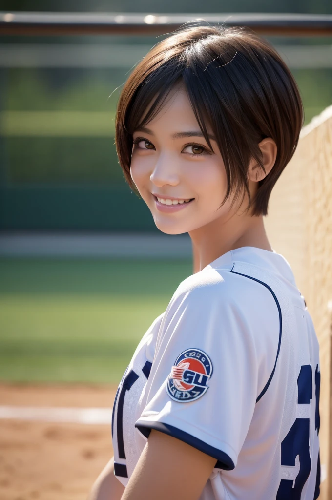 One person, Short Hair High Resolution, Gaze, smile, Valleyball player