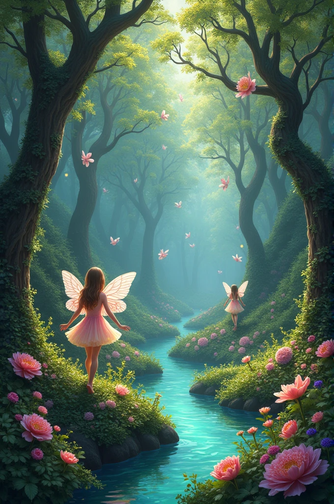 Create an image inspired by the novel The Magic Garden 