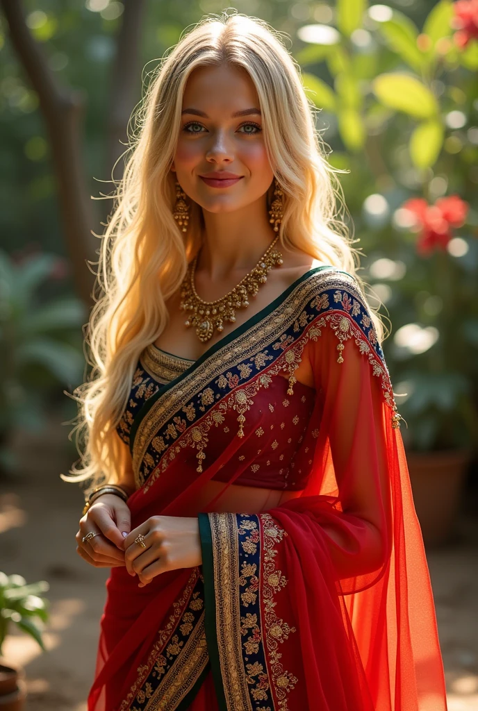 Russian girl in Indian saari age 22