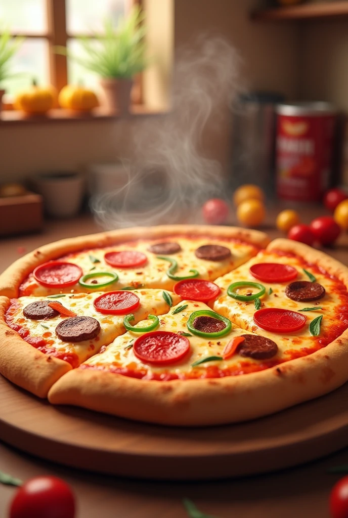 pizza, delicious, animation