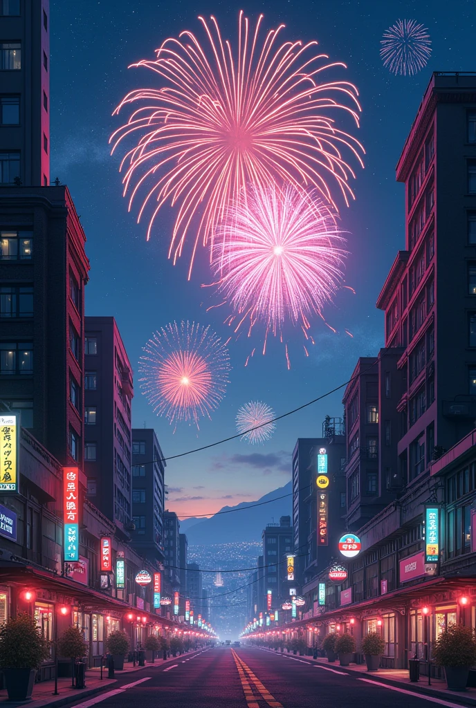 landscape Tokyo Streetscape Night view Fantasy firework People are not needed