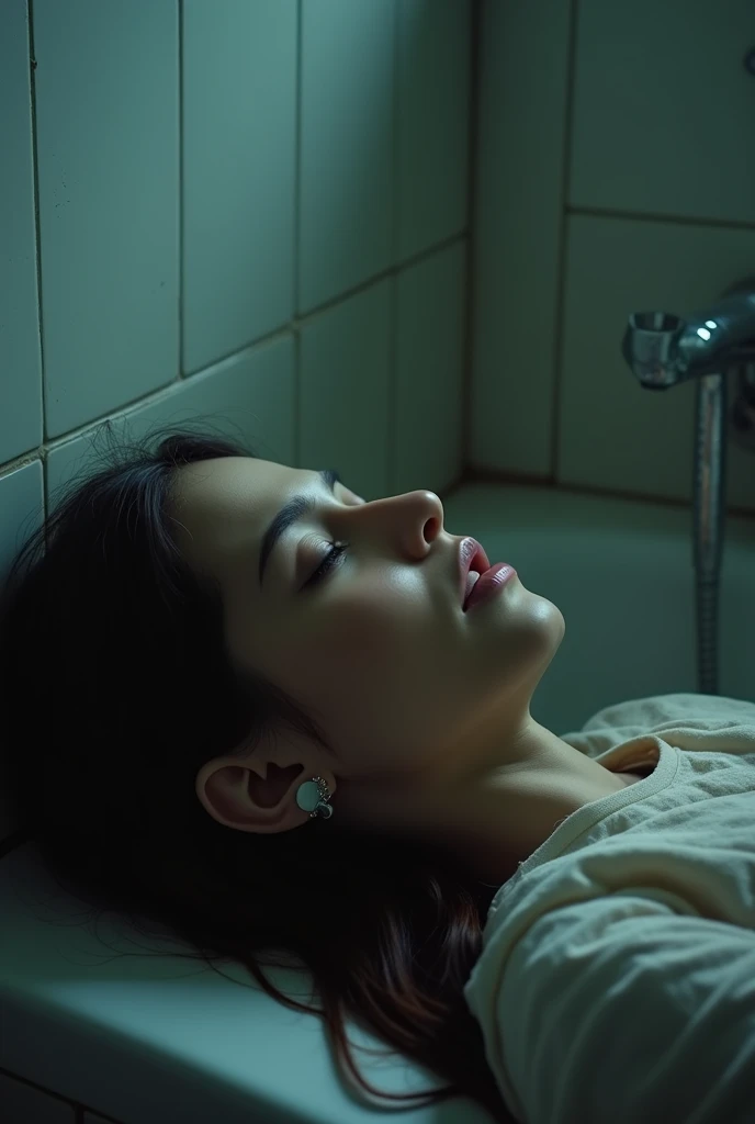 A Pakistani teenager girl unconscious in the toilet