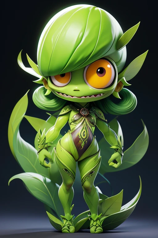 Create a monster avocado image. The body is transparent and can be seen through. The image is sharp and detailed., with beautiful colors.. With arms, leg, eyes, mouth, พื้นหลังสีlegว