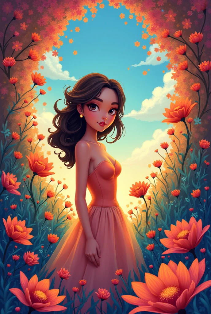 Feminine and colorful image with the phrase “Welcome to my world”