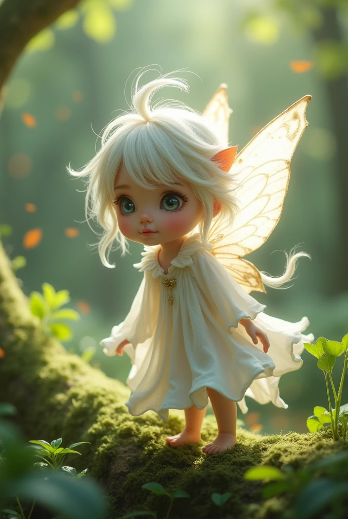 Camphor　Fairy　Wearing a white coat　Cute mini character