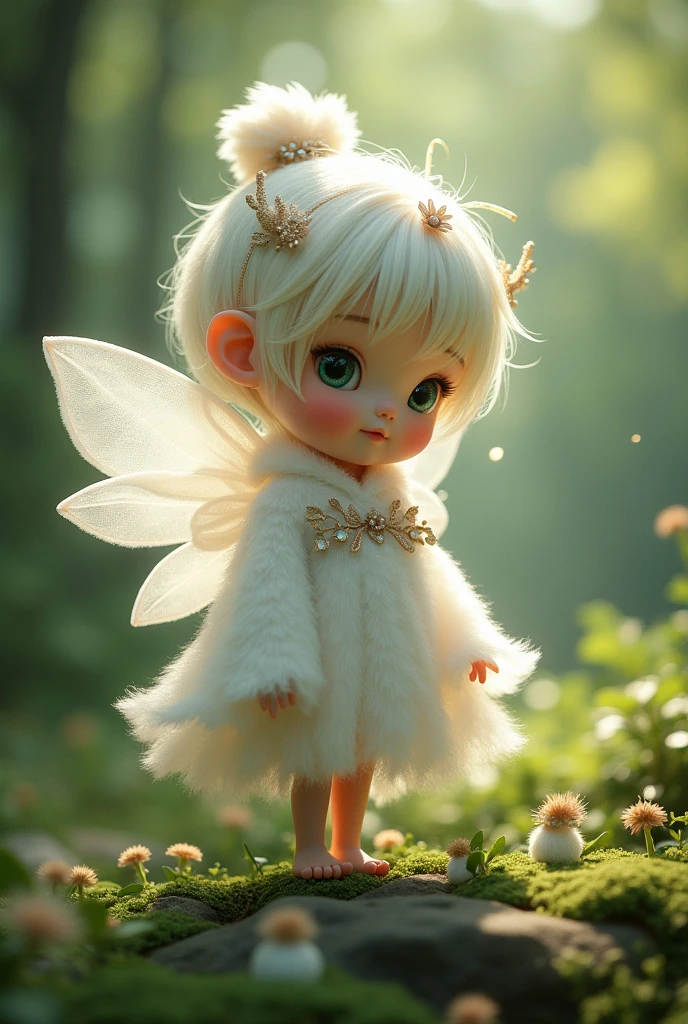 Camphor Fairy Wearing a white coat Cute mini character