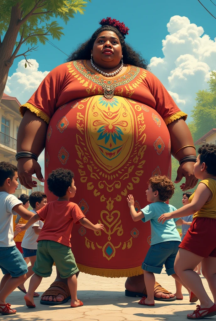 Big ass mother with her son's friends dancing