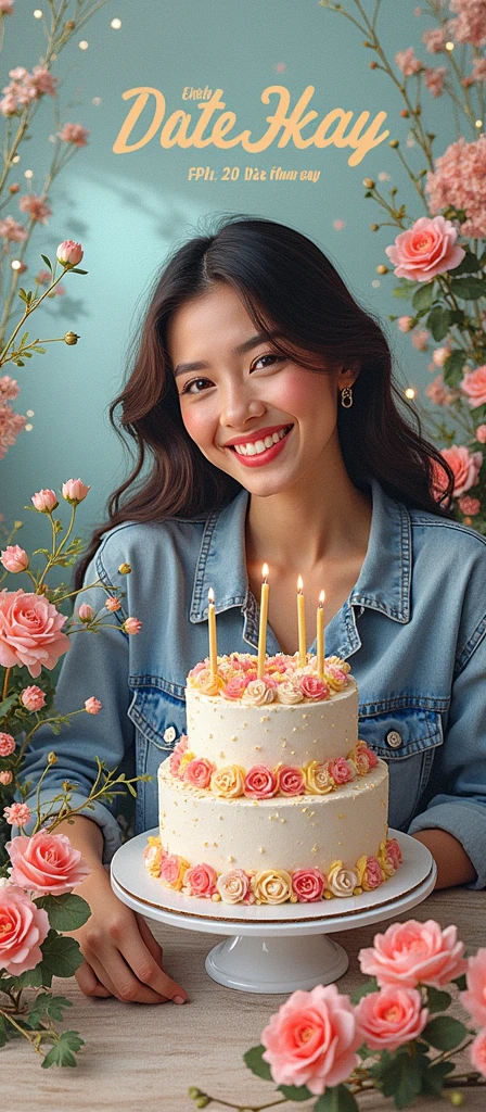 20 years old girl tanu named birthday photo