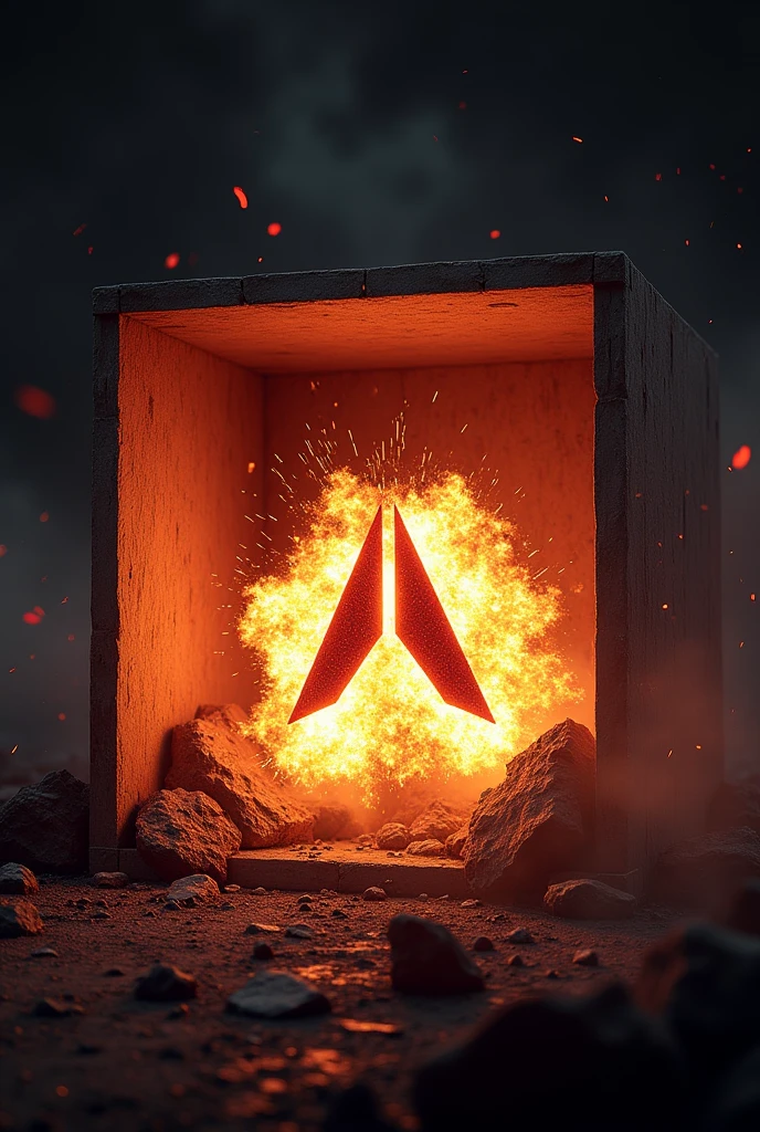 Blast in box and in that game players logo