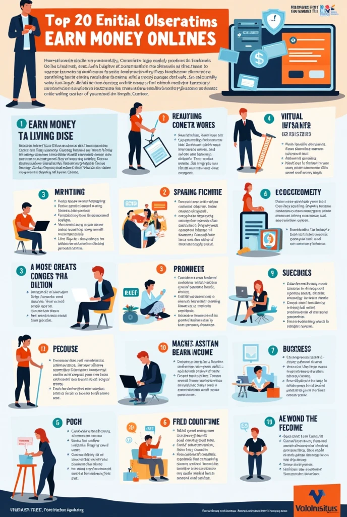 Top 20 ways to earn money online, without investment