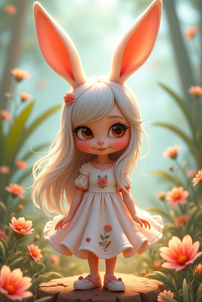 Bugs Bunny&#39;s girlfriend is cute　cool　Flower-like ears