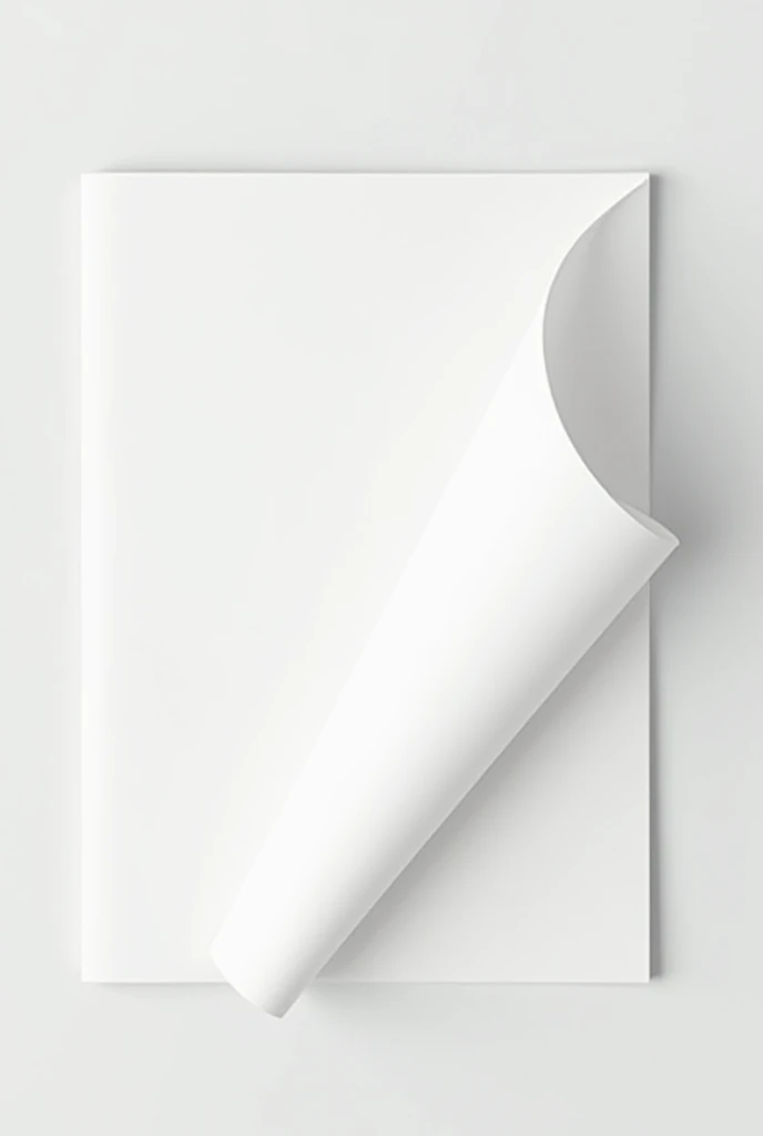 White page like both corners normally fold
