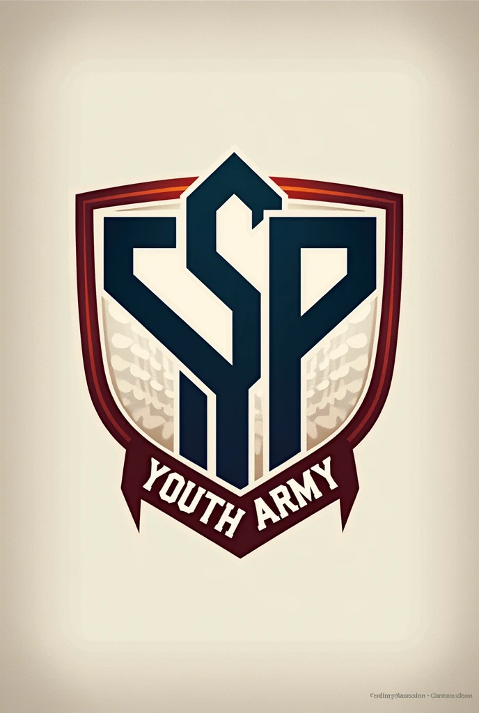 Make a logo for SSP YOUTH ARMY, a church youth group, make it little interesting , it should look little cool mature and energetic