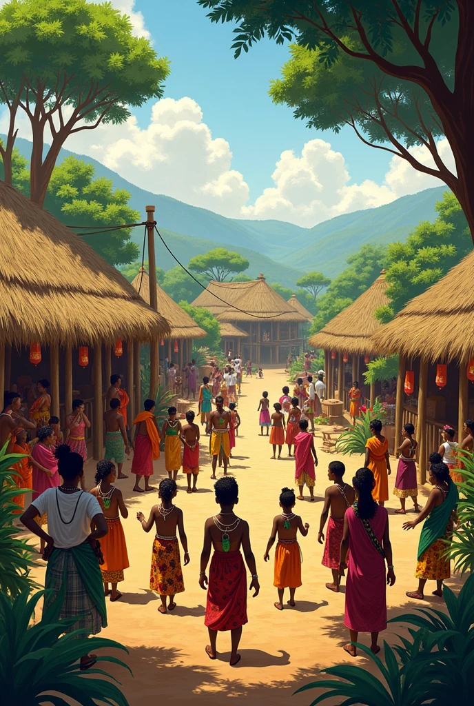 Village African cultural beliefs