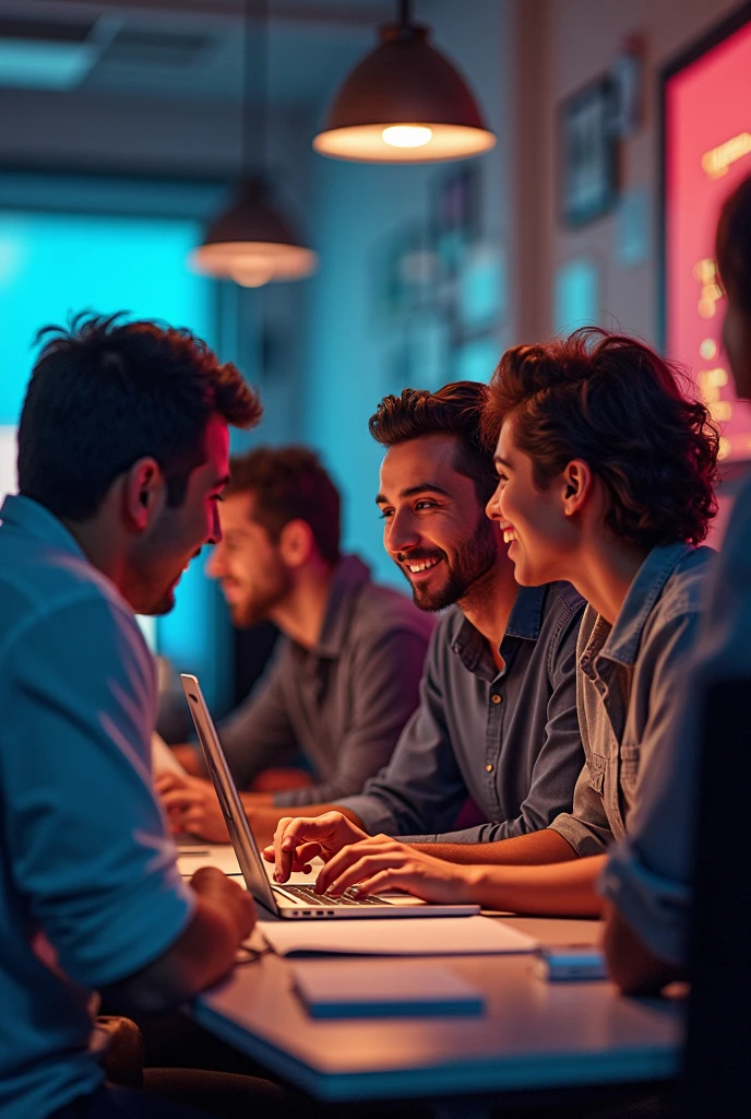 I would like to create a cover photo for a presentation called “El Chismografo” where we will present various entertaining gossip from my work team., We are all software developers, But we are the ones who collect the information., the front end developer guys