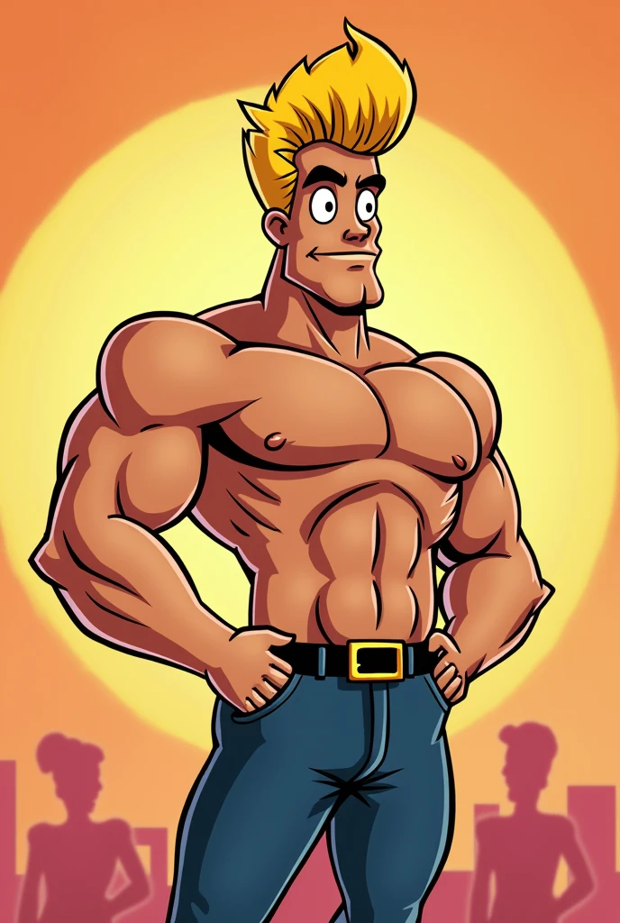 
Johnny Bravo is a humorous American television character., known for his physique, hairstyle and its ways of making romantic advances.

When Johnny Bravo was created?
Johnny Bravo first appeared in the series "Cartoon Cartoons" do Cartoon Network em 1997. It was created by Van Partible, a Filipino-American animator.

Who voiced the character Johnny Bravo?
Johnny Bravo was voiced by famous American voice actor Jeff Bennett, known for his work in different television shows and animated films.