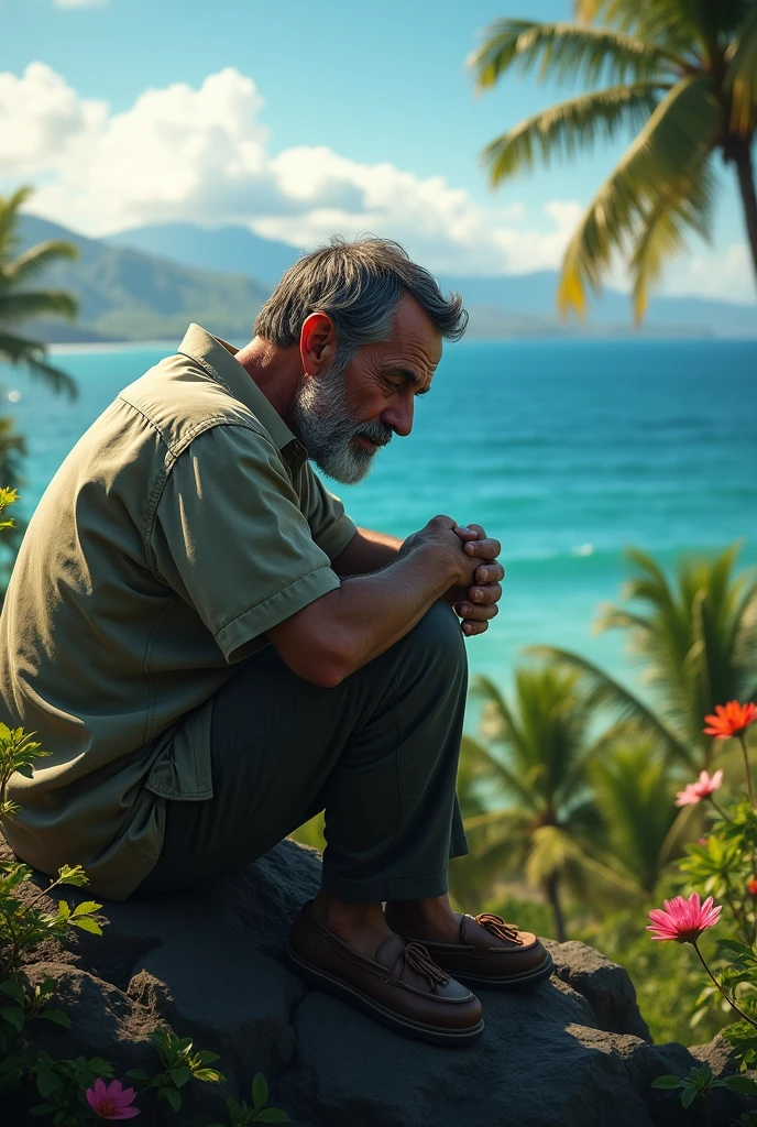 Crying Man Hawaii