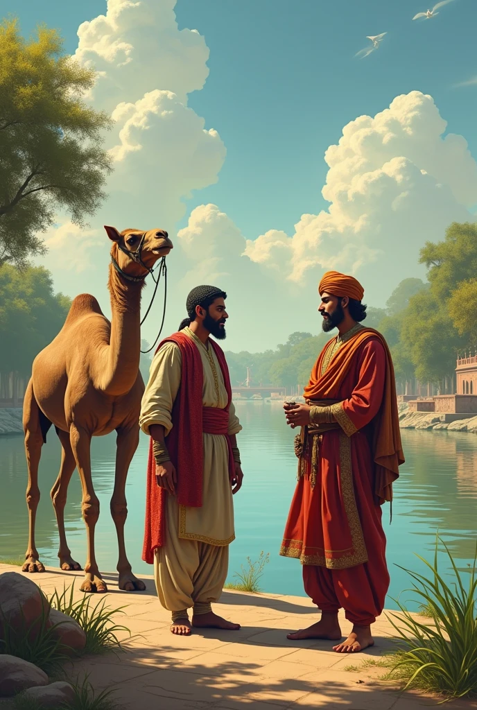 अकबर अक्सर बीरबल की अक्लमंदी और हाज़िर जवाबी से खुश होकर उसे ईनाम दिया करते थे. एक बार उन्होंने भरे दरबार में बीरबल को ईनाम देने की घोषणा की. लेकिन बाद वे ईनाम देना भूल गए. बीरबल कई दिनों तक इंतज़ार करता रहा, लेकिन उसे ईनाम नहीं मिला. मांगना उसे उचित नहीं लग रहा था और अकबर थे कि ईनाम देने का नाम नहीं ले रहे थे. अकबर के इस रवैये से बीरबल थोड़ा दुःखी था.

एक दिन अकबर बीरबल को साथ लेकर सैर पर निकले. वे दोनों यमुना नदी के तट पर पैदल टहल रहे थे. तभी वहाँ से एक ऊँट गुज़रा ऊँट की मुड़ी हुई गर्दन को देख अकबर के ज़ेहन में एक सवाल कौंध गया और उन्होंने फ़ौरन बीरबल से पूछा, बीरबल, देखो इस ऊँट को. इसकी गर्दन मुड़ी हुई है. ऐसा क्या कारण है कि ऊँट की गर्दन मुड़ी हुई होती है?"