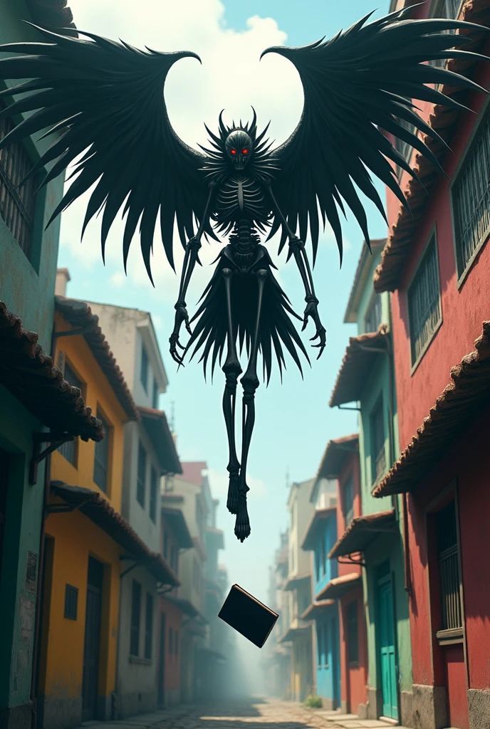 Make Ryuk throw a Death Note in the Rocinha favela