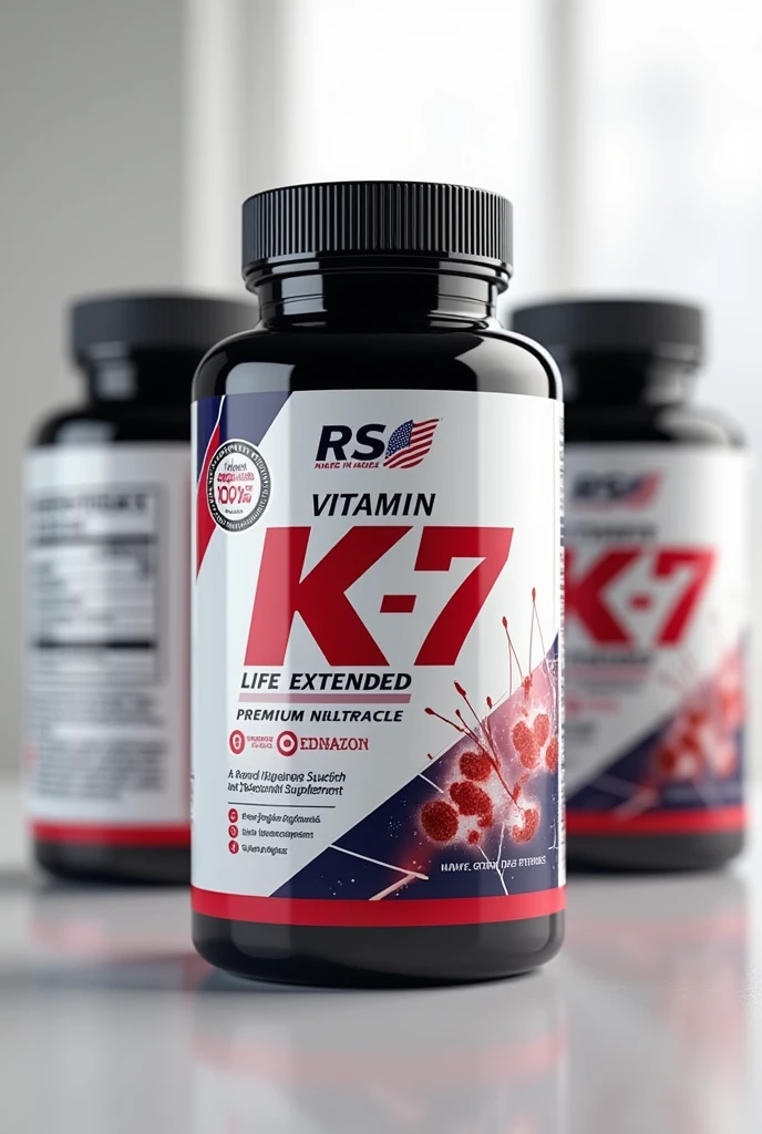 RS Life extended vitamin k2 mk 7 Made in USA Medicine cover
Brand RS Life extended included
Made in USA included