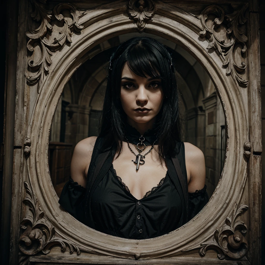 Gothic style letter j