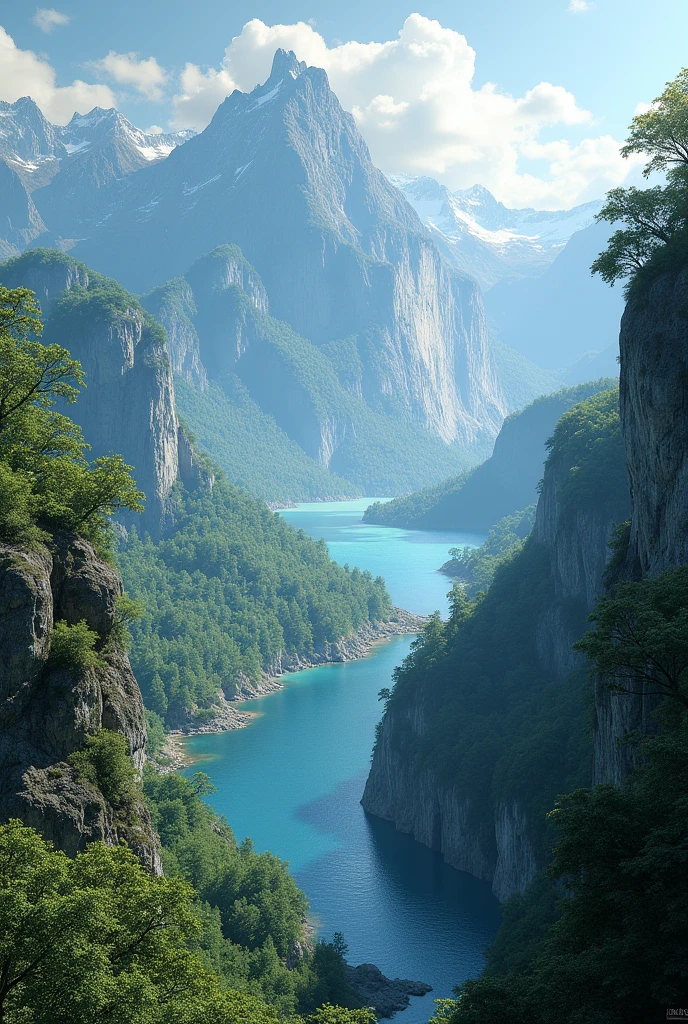 Cinematic nature of beautiful landscapes more realistic