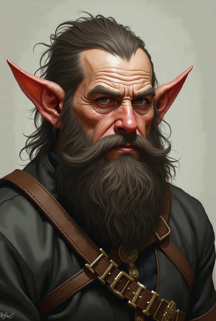 A man with dwarf ears
