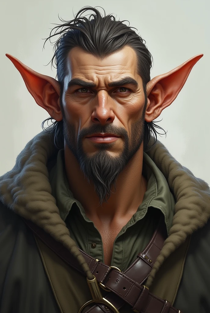  A man with dwarf ears