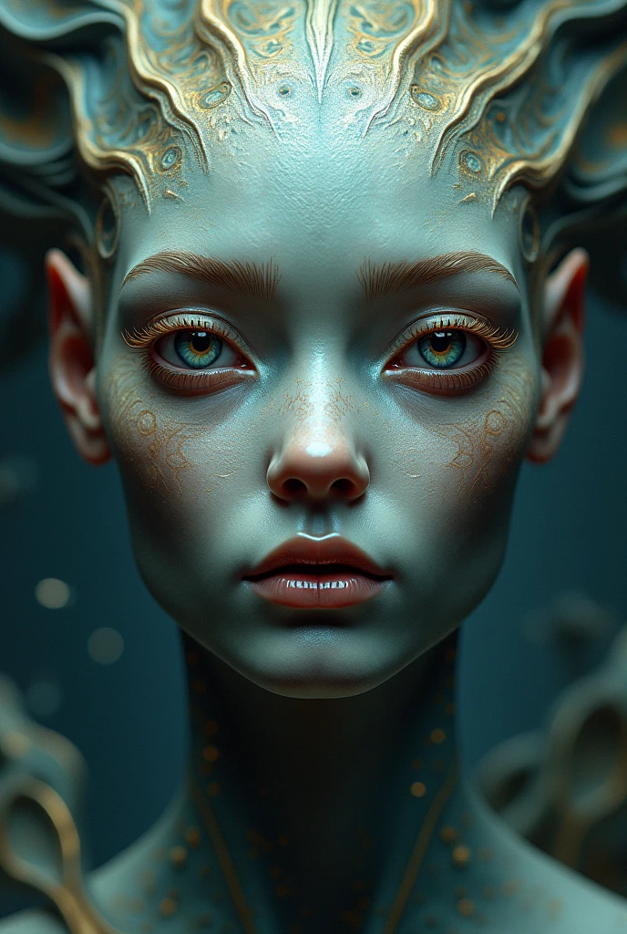 Face of people planet mercurio