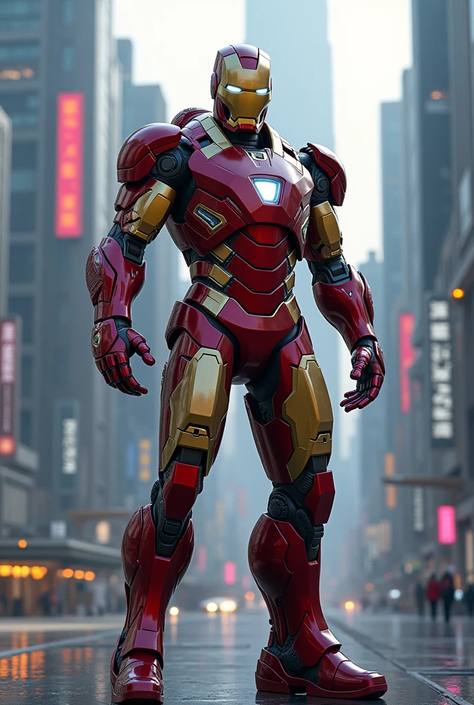 Ironman in futuristic suit