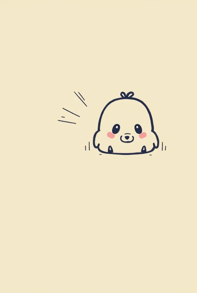 （Most of the background is solid color.），Simple little cute cartoon character picture below