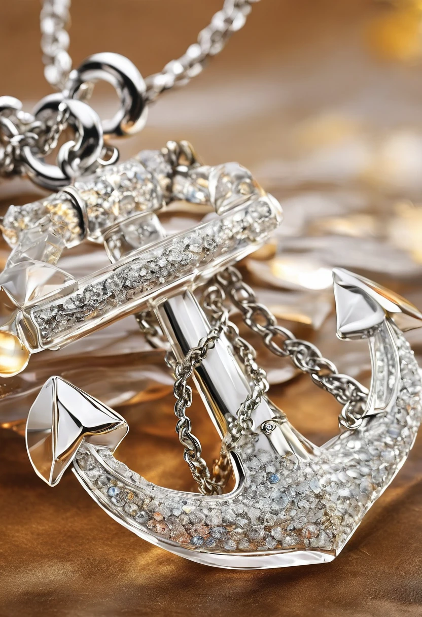 (masterpiece, best quality:1.2), Crystal Anchor and Chain, best quality, high resolution, Extremely detailed, Practical, 