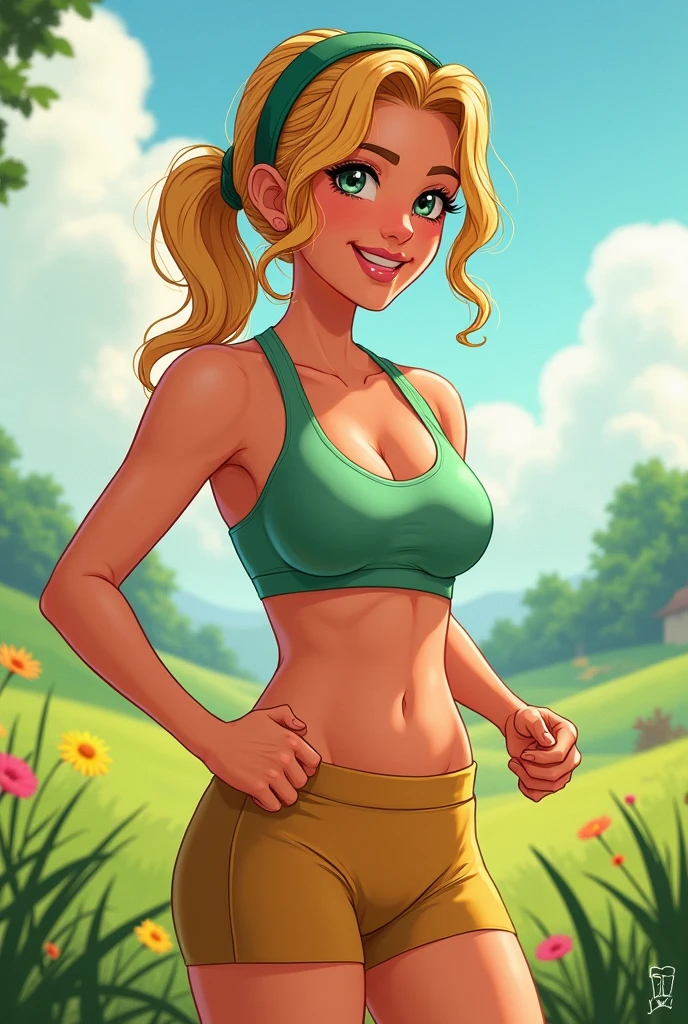 Stardew valley leah pudgy in sports bra