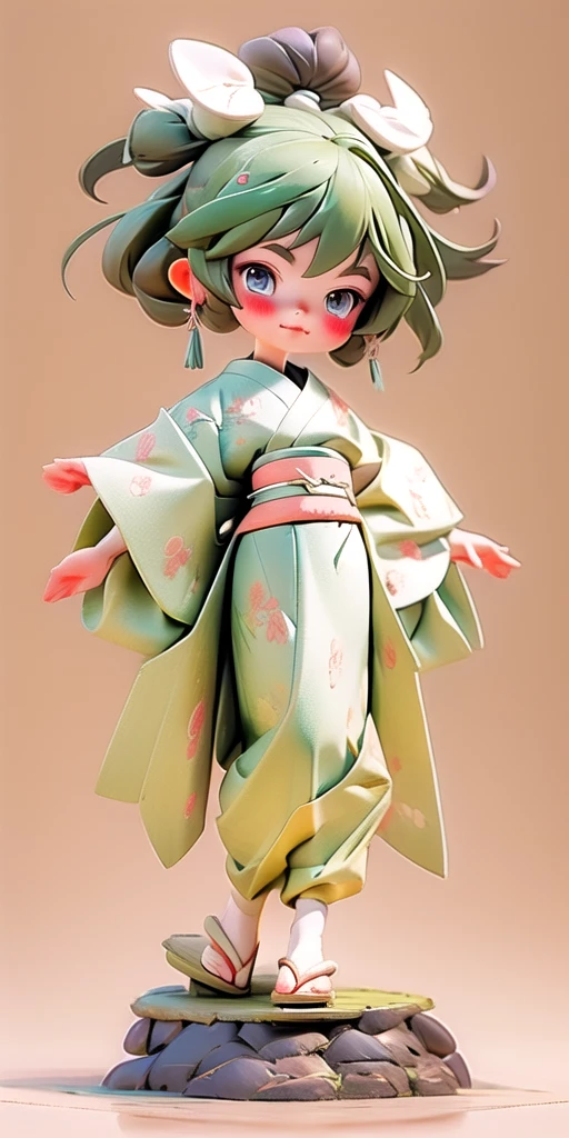 (masterpiece,ultra-detailed,best quality,8K,illustration,shaved:1.2),(ite girl:1.0) sensu pose, folding fan, 1girl, kimono