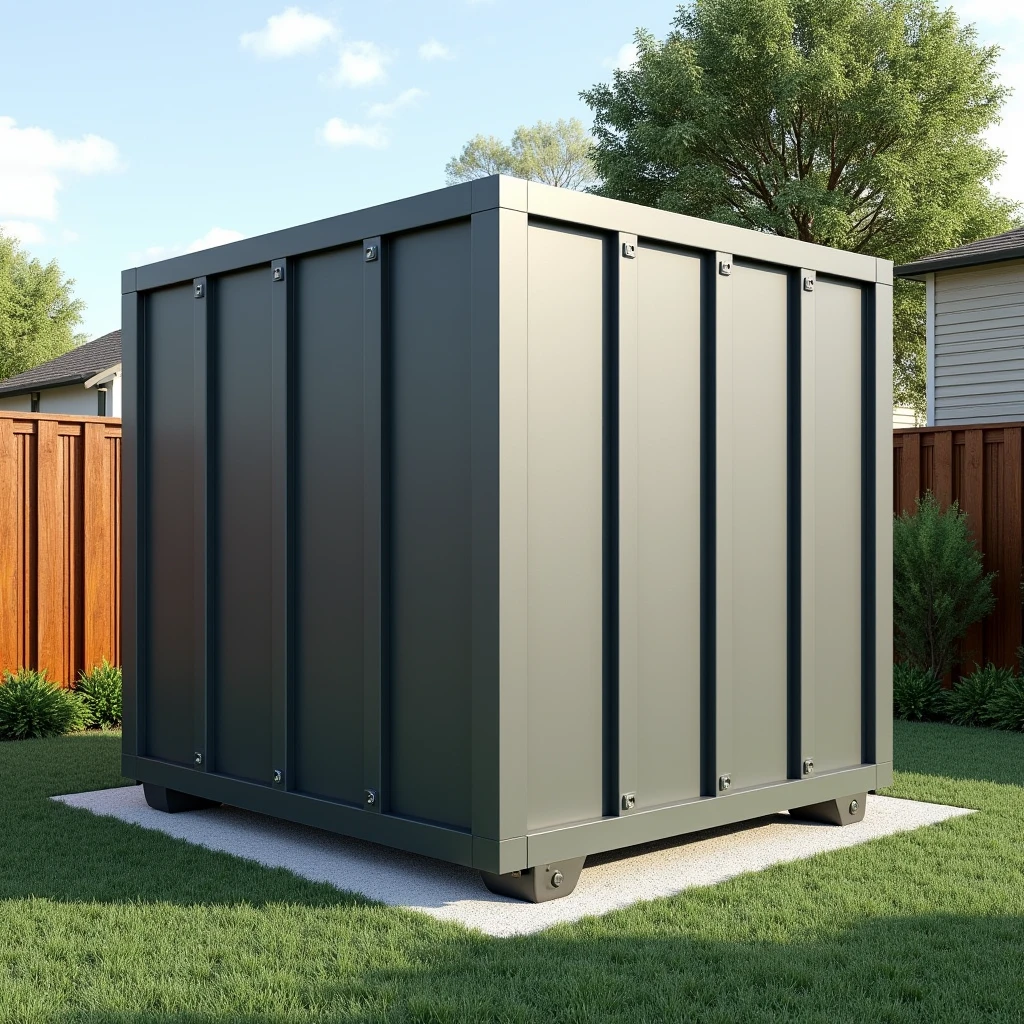 60x80 movable storage unit,giant (shape:square),at home backyard,with wheels