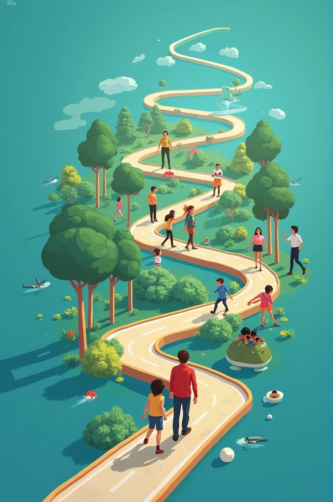 From Clicks To Progress: "Youth Digital Pathways For Sustainable Development"
generate me a poster of this theme