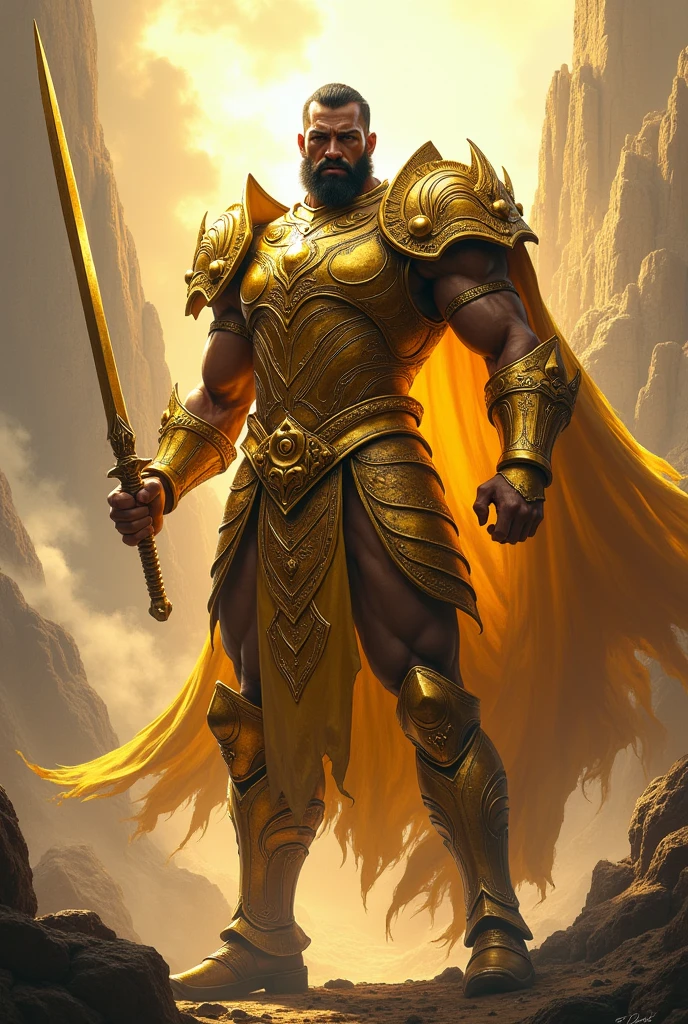 made in gold,armor,warrior