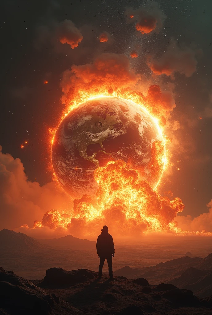 Earth explodes
