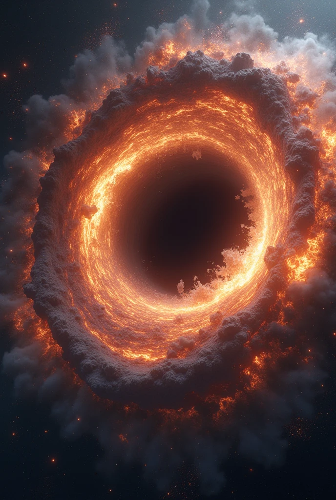 Black hole collides Milky Galaxy
