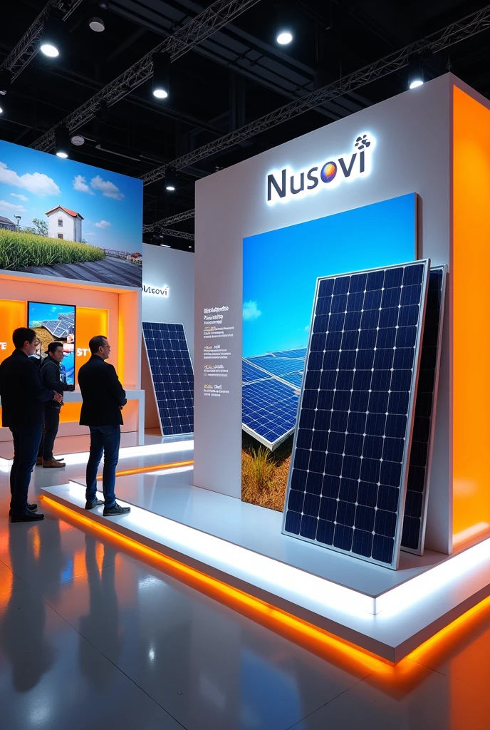 A solar equipment sales promotion where Nusovi panels stand out
