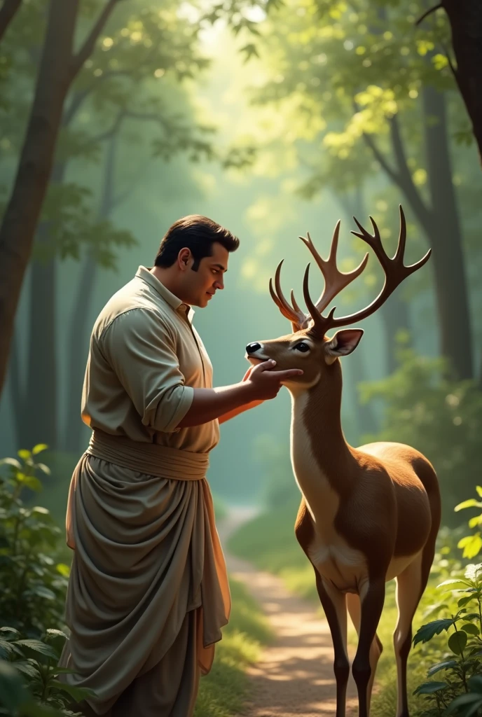 Salaman khan with deer