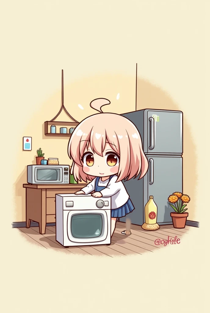 Home appliances、anime、character、cute、daily、