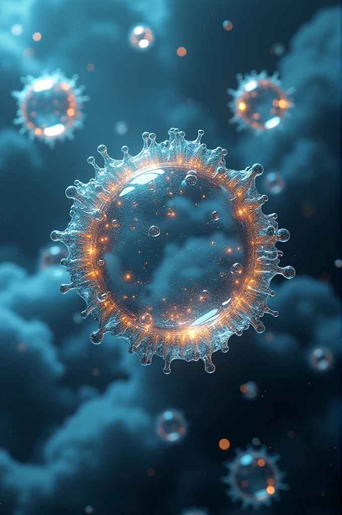 Make a more or less realistic image of oxygen that is not so fanciful
