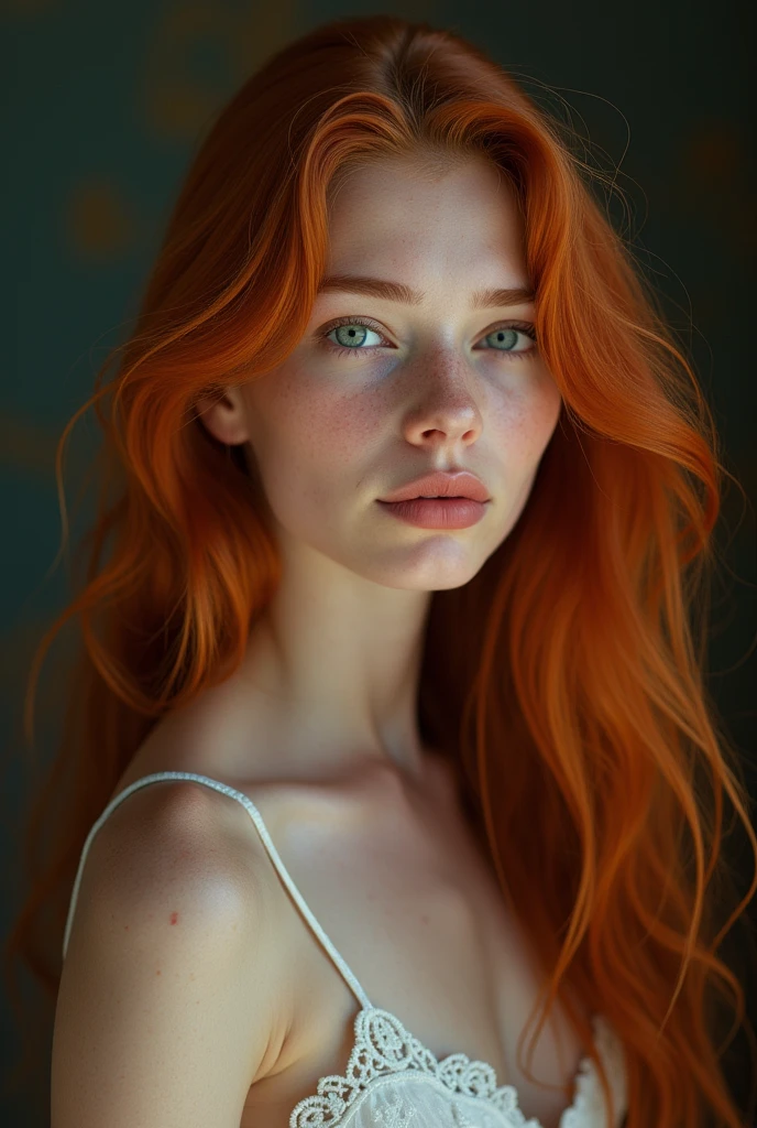 (photorealism:1.2), A redhead girl with long hair. Masterpiece, some small freckles, pale skin, thin lips, runners body, (thin hips, thin waist: 1.25), detailed skin, smile, (full body: 1.1), 24mm, soft cinematic light, RAW photo, intricate, elegant, highly detailed, sharp focus, ((((cinematic look)))), soothing tones, insane details, intricate details, low contrast, soft cinematic light, dim colors, exposure blend,, faded, 16K, ultra high res.photorealistic, UHD, RAW, DSLR,
INFO